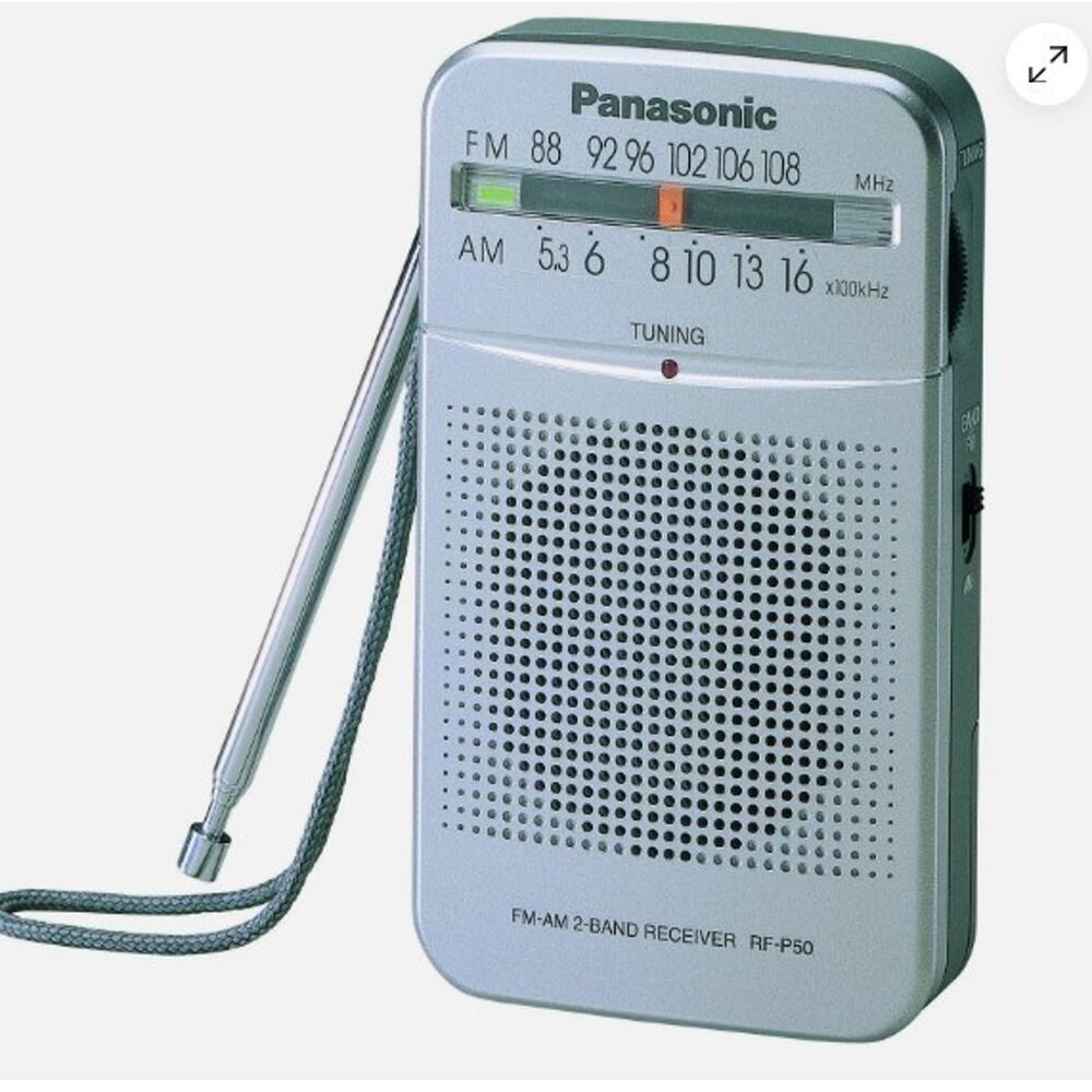 Panasonic RF P50D Pocket Radio FM AM LED Tuning Compact Design Speaker
